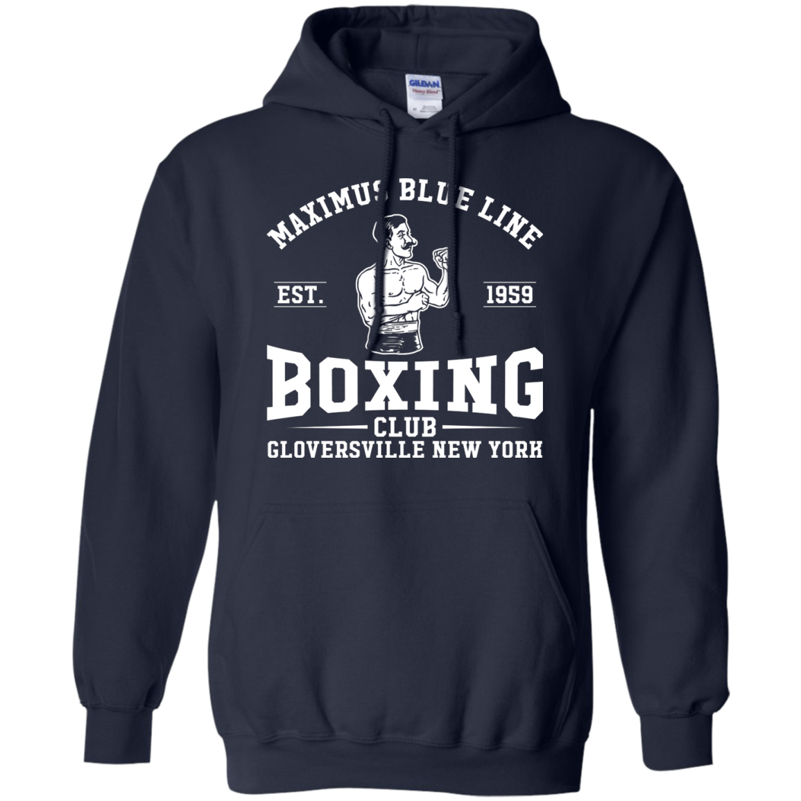 Maximus Blue Line Boxing Club  Hoodie 8 oz.