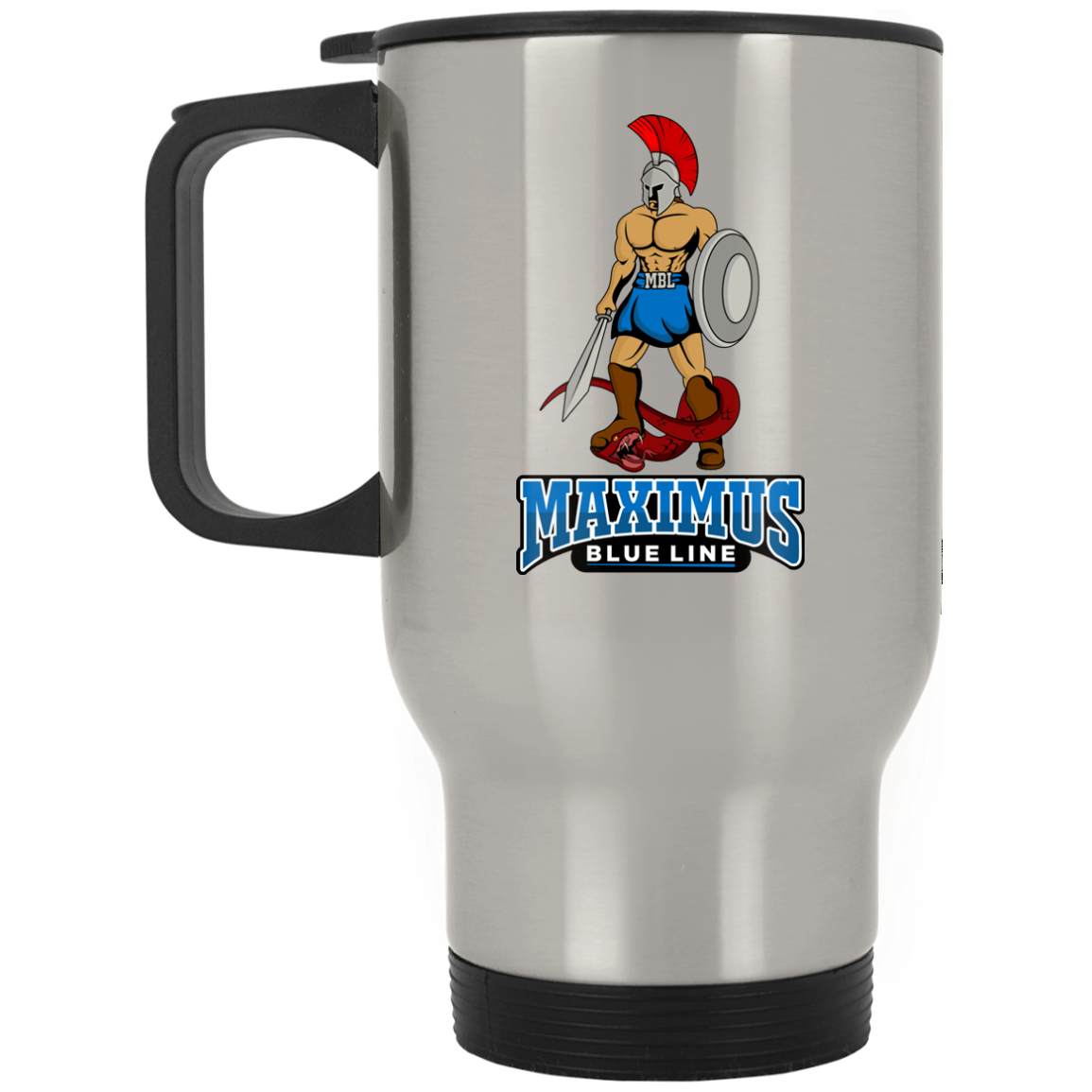 Mascot Silver Stainless Travel Mug