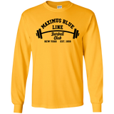 Maximus Blue Line Barbell Club Long Sleeve T-Shirt