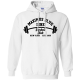 Maximus Blue Line Barbell Club Hoodie 8 oz.