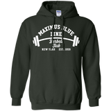 Maximus Blue Line Barbell Club  Hoodie 8 oz.