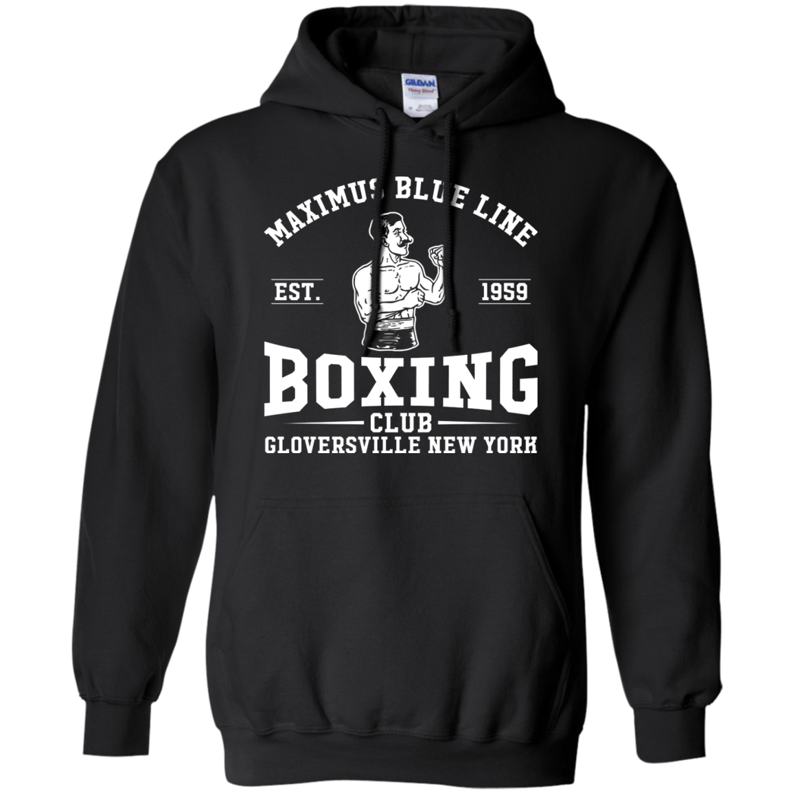 Maximus Blue Line Boxing Club  Hoodie 8 oz.