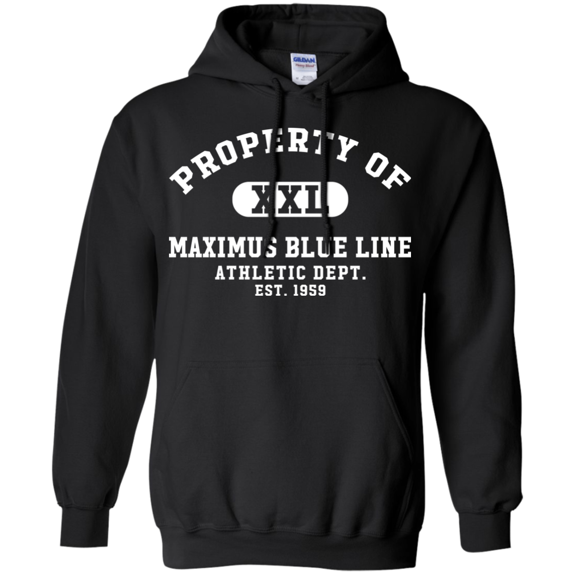Maximus Blue Line Athletic Dept.  Hoodie 8 oz.