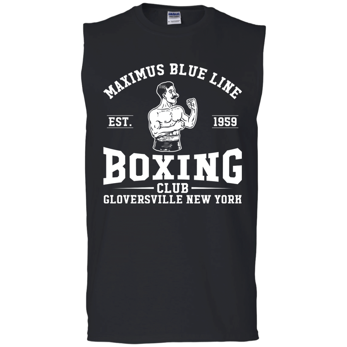 Maximus Blue Line Boxing Club  Sleeveless T-Shirt
