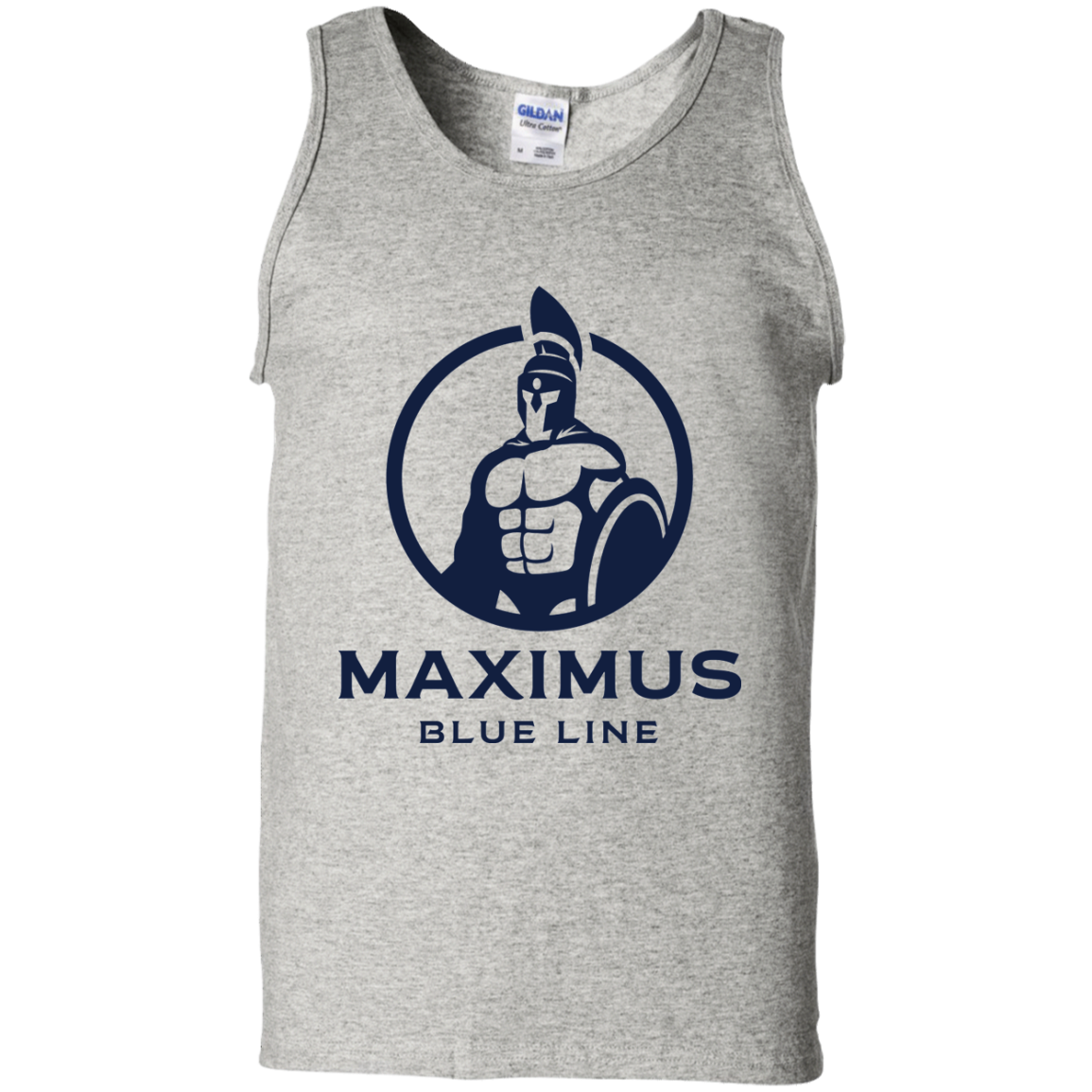 The Maximus Blue Line logo tank