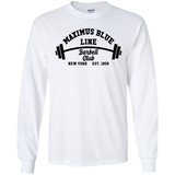 Maximus Blue Line Barbell Club Long Sleeve T-Shirt