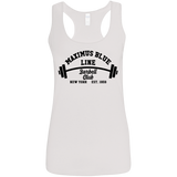 Maximus Blue Line Barbell Club Ladies' Softstyle Racerback Tank